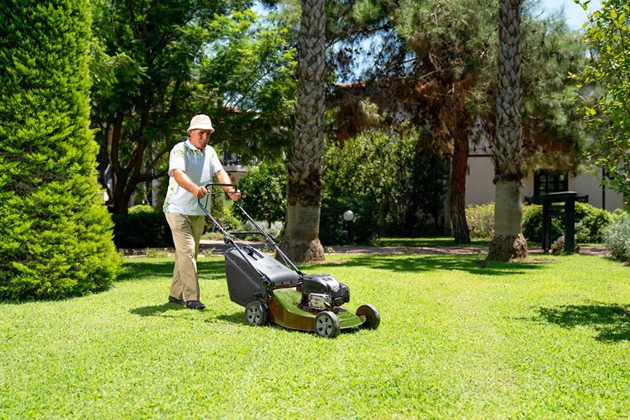 electric mulch lawn mower